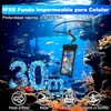 Lostrain Funda Impermeable Móvil Celular 2Pzs,IPX8 Protector de Celular para