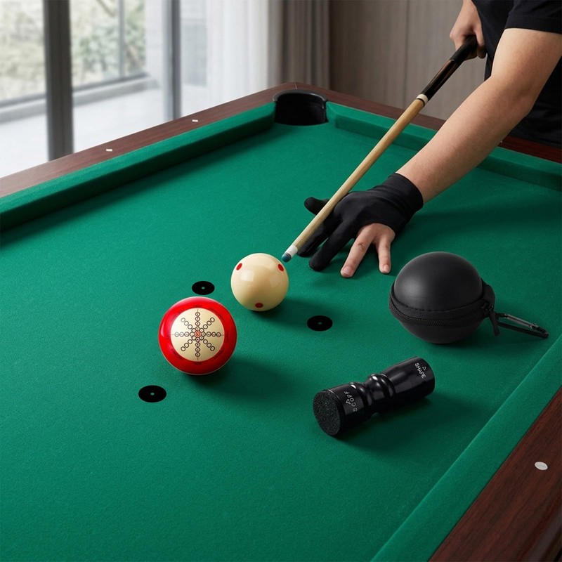 Conderyang 13 Pcs Billiards Accessories Set-2 pcs 2-1/4" Training Cue