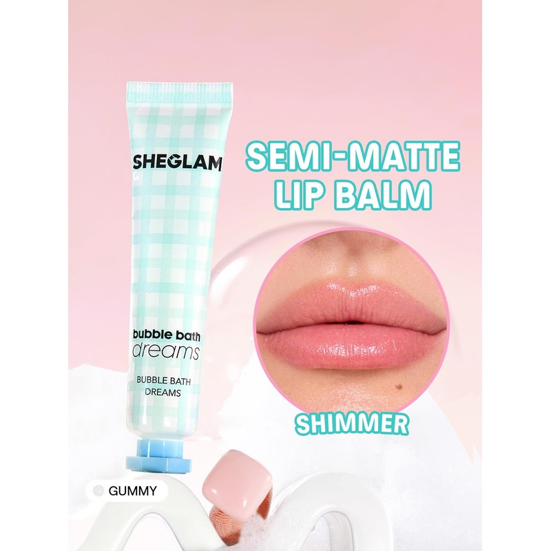 SHEGLAM Bubble Kiss Lip Balm Semi-Matte Nourishing & Hydrating Moisturizing
