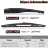 Rear Windshield Wiper Arm Blade Set, Replacement for Lincoln MKX,