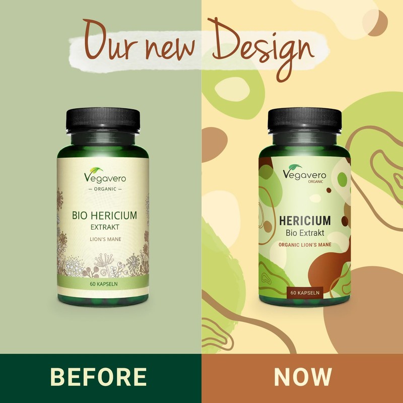 Vegavero Organic Lions Mane Supplement | NO Additives | Nootropic
