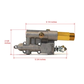 The ROP Shop Outlet Valve Kit with Tube, Unloader, & Chemical Injector for Pressure Washers