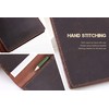 Fasjosma Leather Golf Scorecard Holder with Elastic Pencil Clip and