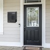Parrency Metal Mailbox Wall Mount, Locking Mailbox with Key Lock,