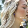 Leafael Birthstone Heart Earrings for Women | Unique Birthstone Earrings