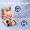 MIRRORVANA 10X Magnifying Makeup Mirror for Travel - Mini, 10X/1X