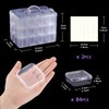 Bead Organizer Box, 84pcs Small Plastic Containers with Lids and