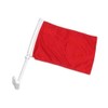 Online Stores Solid Car Flag, Red