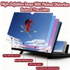 12 Inch Screen Magnifier for Cell Phone,3D HD Foldable Amplifier