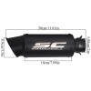Unbranded Modified Exhaust Mid Pipe Black Muffler Slip for DUKE