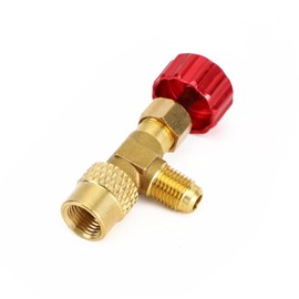 Areyourshop R410A Refrigeration Charging Valve Adapter 1/4" SAE Male to 5/16" SAE Famale