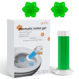 YUCO Toilet Gel Stamps Floral Shaped Toilet Bowl Cleaner Gel, Helps to Clean the Toilet, Preventing Limescale and Stains Keeping it Fresh and Clean(Pack of 1, Gardenia Jasminoides)