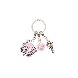 Nyanko Dai Shoten Original 3 Row Acrylic Key Holder, Magical Girl Cat, Nyanko War, Pink