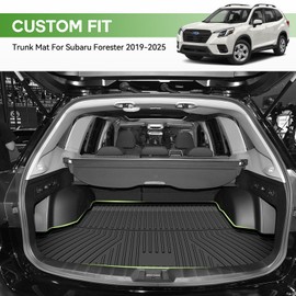 Forester Cargo Liner | AOMSAZTO Custom Fit Trunk Mat for 2019-2025 Subaru Forester Accessories - Trunk Liner Floor Mat for Forester 2019 2020 2021 2022 2023 2024 2025 - NO Subwoofer in Cargo Area