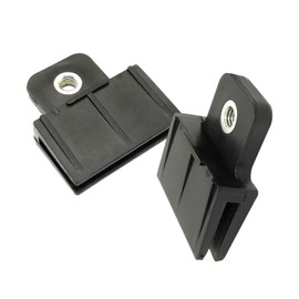 MLY 2PCS Window Door Glass Channel Retainer Clips, 1.57" x 1.73" Window Glass Lifter Sash Clips to Hold in Windows, Glass Retainer Clips Replacement, Universalfor Most Cars (Black)