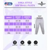 Exxact Sports Womens Softball Pants Knicker/Yoga Style Knee Length, 4-Way