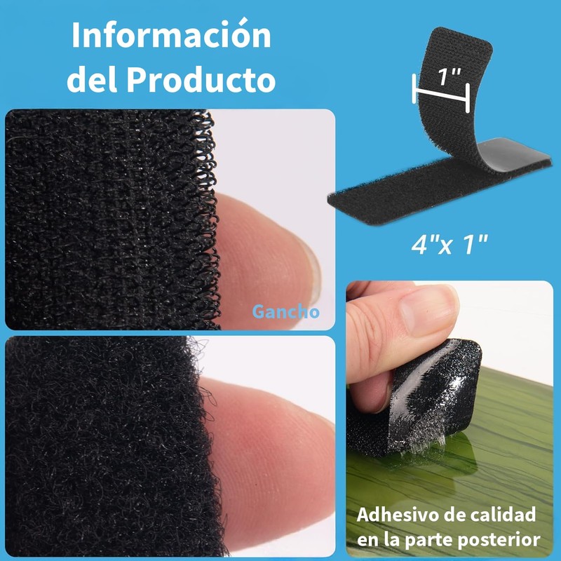 Timotech Paquete de 16 Cintas Autoadhesivas de Tela Doble Cara,