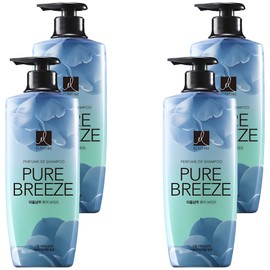 Elastine Pure Breeze Perfume Shampoo Rose & Peony Fragrance, 600ml, 4 pieces / 엘라스틴 퓨어 브리즈 퍼퓸 샴푸 로즈 앤 피오니향, 600ml, 4개