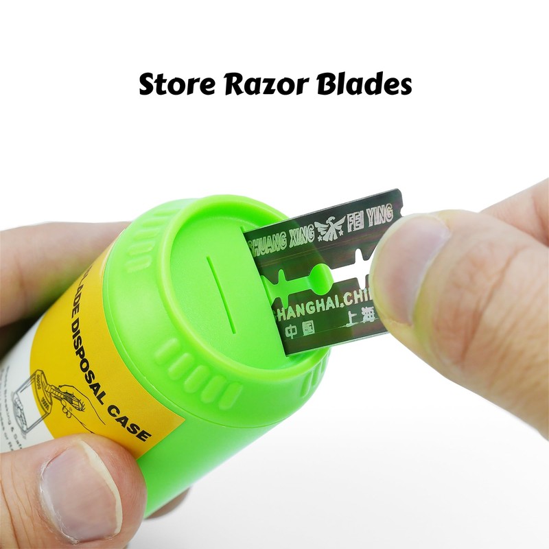 Magnetic Blade Disposal Case for 9mm Snap-Off Blades and Razor