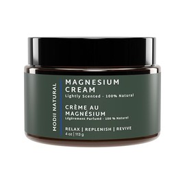 Magnesium Sleep Cream – 100% Natural Nighttime Moisturizer, Lightly Mango-Infused with Shea Butter & Lemongrass – Relaxing Bedtime Body Cream for Soft, Nourished Skin – 113g/4oz