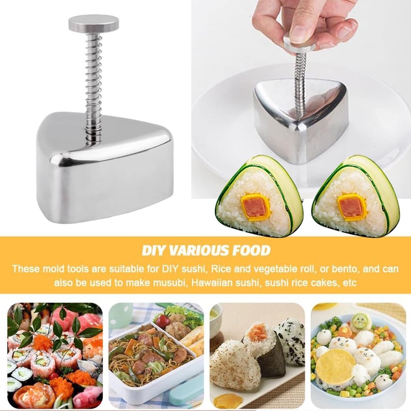 AngelReally Onigiri Mold, Triangle Sushi Mold Press Rice Ball Maker
