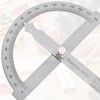 Degree Gauge 0-180°, Protractor Stainless Steel Protractor with Metal Locking