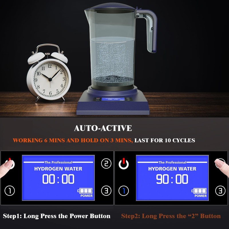 Hydrogen Alkaline Water Pitcher Bottle Machine Hydrogen Water Generator Maker