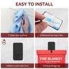 KRUI Mini Fire Blanket Hooks, Stainless Steel Adhesive Wall Hooks