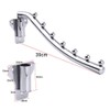 Folding Wall Mounted Clothes Hanger Rack, Stainless Steel Garment Hooks