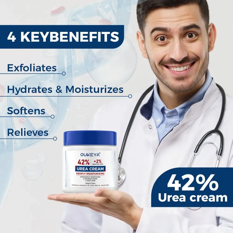 Urea Cream 42% Plus Salicylic Acid 2% Net 350g For