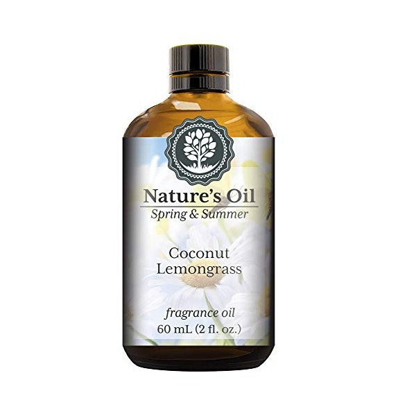 Coconut Lemongrass Fragrance Oil (60ml) For Diffusers, Soap Making, Candles,