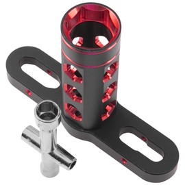 Vgoohobby RC Car Tool 17mm Hex Adapter Wheel Wrench w/ 4mm 5mm 5.5mm 7mm Hex Socket Wrench Compatible with Traxxas Axial Arrma HSP Redcat Tamiya ECX HPI 1/8 1/10 1/12 Car Truck (Red)