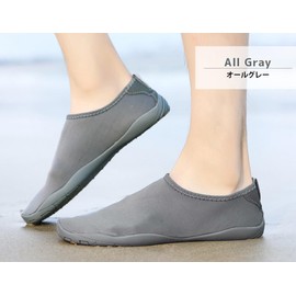 Teddy Shoes 166 Men's Women's Amphibious Ocean Rocky Aqua Shoes, Lightweight, all grey