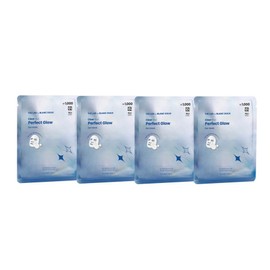 The Lab by Blanc Doux Clear Hyal Radiance Gel Mask, 4 pcs, 1 pack / 더랩바이블랑두 클리어히알결광 겔마스크, 4개, 1개입
