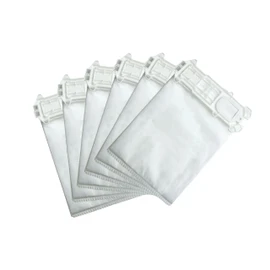 6 Compatible Microfibre Dust Bags for Kobold VK135 and VK136 5-Layer Filtration Anti-Pollen Dust Mite for Animal Hair and Rubber Seal for Perfect Suction