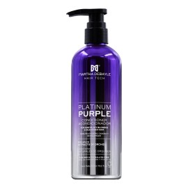 MARTHA DEBAYLE HAIR TECH Platinum Purple Acondicionador. Matiza y neutraliza. Con extracto de Orquídea, 450 ml.