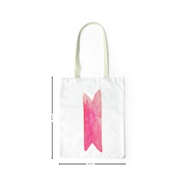 Le Jardin du Lin Printed Shopping Bag, Foldable, Fabric Bag with Two Long Handles, Size: 34 x 40 cm