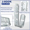 Gisafai 25 Pcs Cable Support J-Hook, Garage Hooks for Hanging,