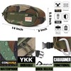 Rough Enough - Riñonera cruzada para hombre, Camo, 14 x