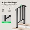 VIVOSUN Outdoor Handrail, 2 Step Stair Handrail, 26" x 36"
