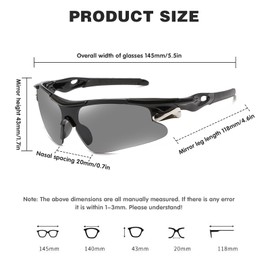 AWAVM 3 Pack Polarized Sports Sunglasses,Running sunglasses,Fashion Windproof Cycling Glasses Protection Light Sunglasses Outdoor Glasses for Men Woman With Glasses Pouch