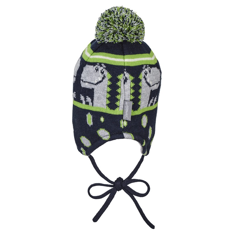 Sterntaler Baby Boys Knitted Hat Dinoli Hat, navy