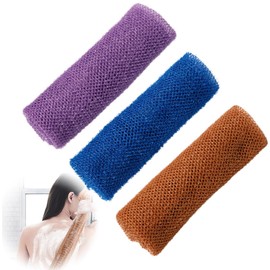 3 Stück Peeling Waschlappen, African Net Sponge Loofah, Rückenschrubber Rückenbürste, Peelinghandschuh Körperschrubber, Duschschwamm, Badeschwamm Duschschwamm, Peeling Körper Schwamm Luffa