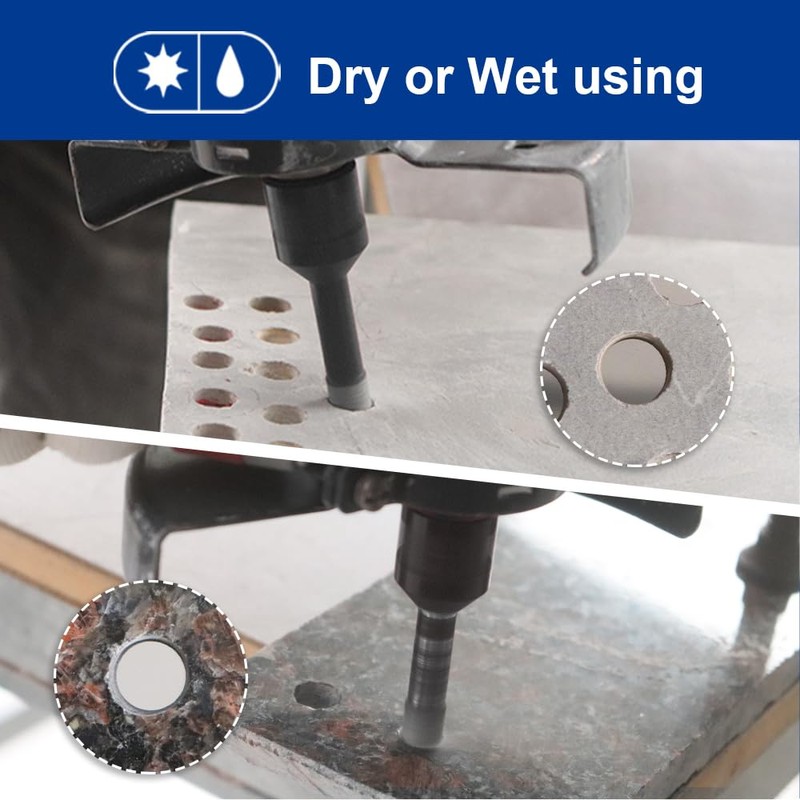 SHDIATOOL Diamond Core Drill Bits 2PCS 5/16 Inch for Porcelain