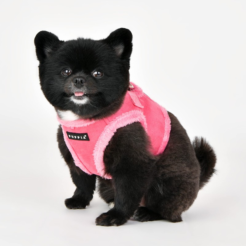 Puppia Terry Vest Dog Harness Step-in Winter Suede Warm No
