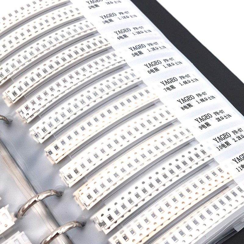 DollaTek 1% 1206 SMD Resistor Assorted Folder (0 ohm-10M ohm)