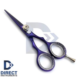 Range of professional Barber Hair Cutting Scissors Hairdressing Shears Styling Mustache Beard Haircut 4.5'', 5.0'', 5.5'', 6.0'' (4.5'', Purple)