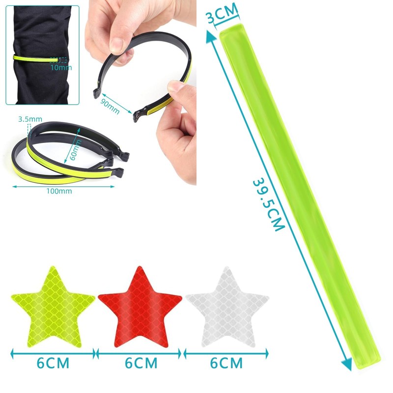 Pack of 4 Bicycle Trouser Clips, Bicycle Trouser Protector, Bicycle