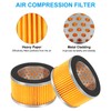 PATIKIL 3.2 x 2 Inch Air Compressor Intake Paper Filter