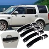 Gloss Black Door Handle Cover Trim for Land Rover Range